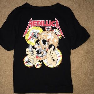 metallic vintage tee